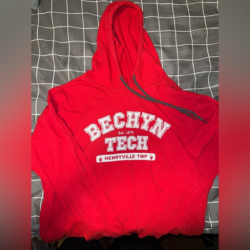 Red sweatshirt